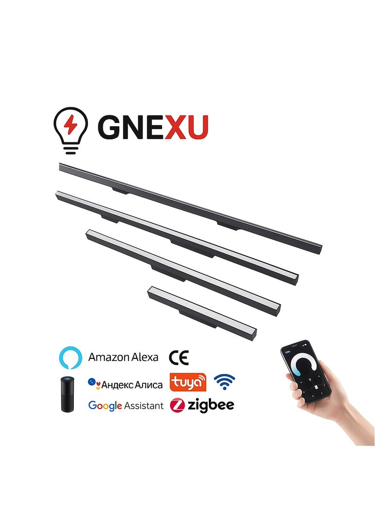 جنيكسو كشاف مسار ذكي مغناطيسي من GNEXU – 20W | قابل للتعتيم | 3 أوضاع إضاءة (3000K-4000K-6000K) - Image 2