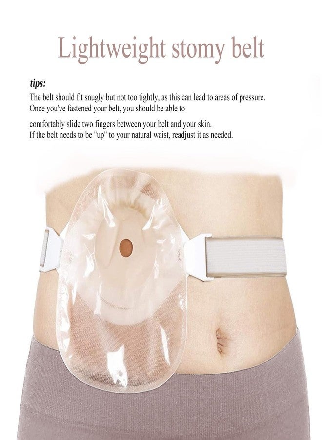 JFRHUDS 3 Pack Ostomy Belts for Women Men,Adjustable Ostomy Belt Attaches Securely to Ostomy Pouch 1.18x39 Inches,Preventing Bag Chassis Warping,Colostomy Belt for Post Operative Care After Ileostomy Surgery - Image 2