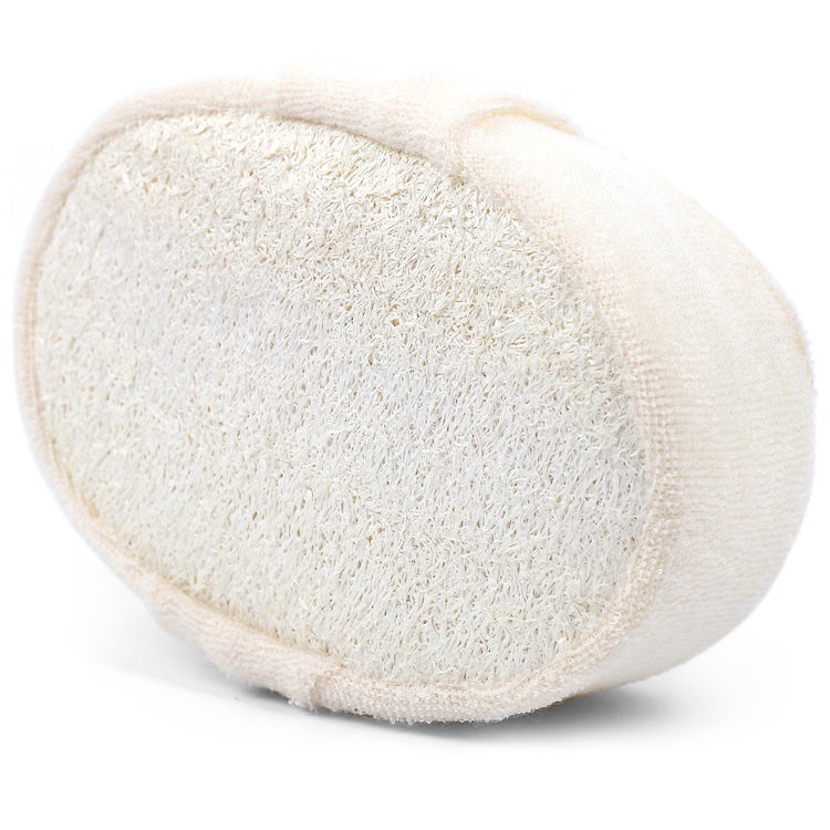 Body Brush: Beige High Elasticity Sponge - Medium Texture Lathers Well, Exfoliating Massage Back Washer for Bath Shower Men and Women - Image 1