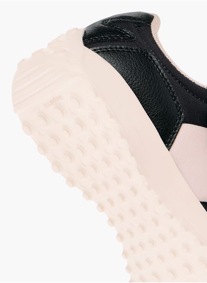 kangaROOS Girls' Colourblock Sports Shoes with Hook and Loop Closure  - Image 5