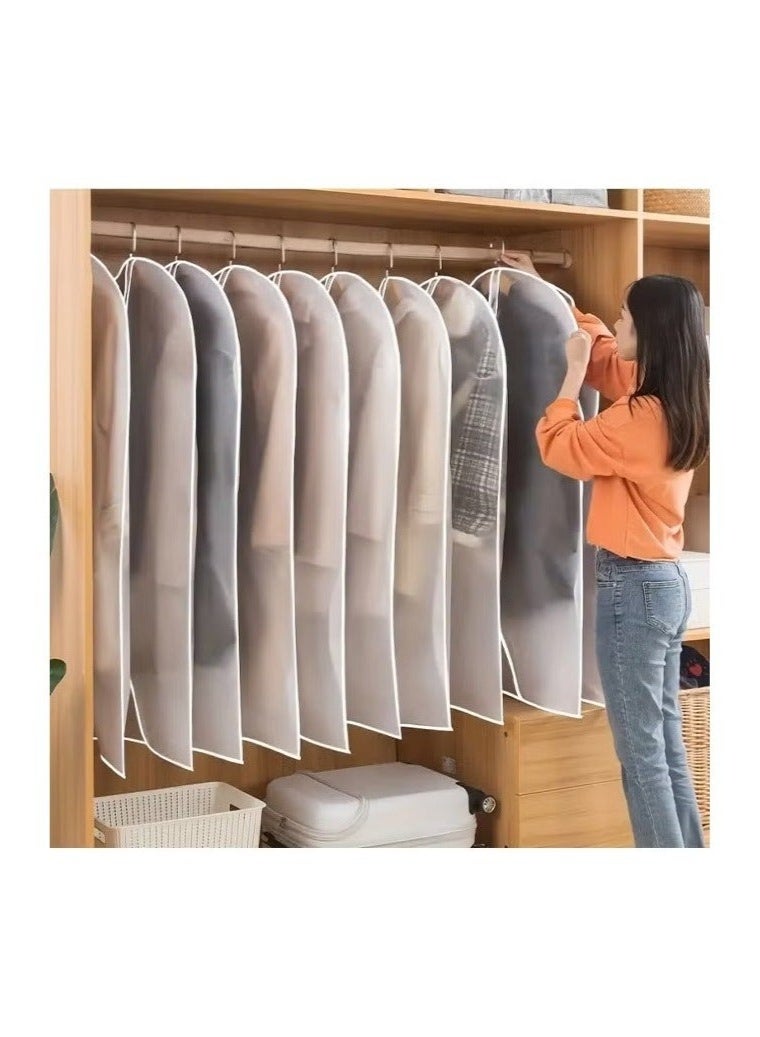 4-Pack Clear Garment Storage Bags, Dustproof and Waterproof Hanging Covers for Suits, Coats, Dresses, and Abayas, with Zippered Closure (120X60cm) - Image 5