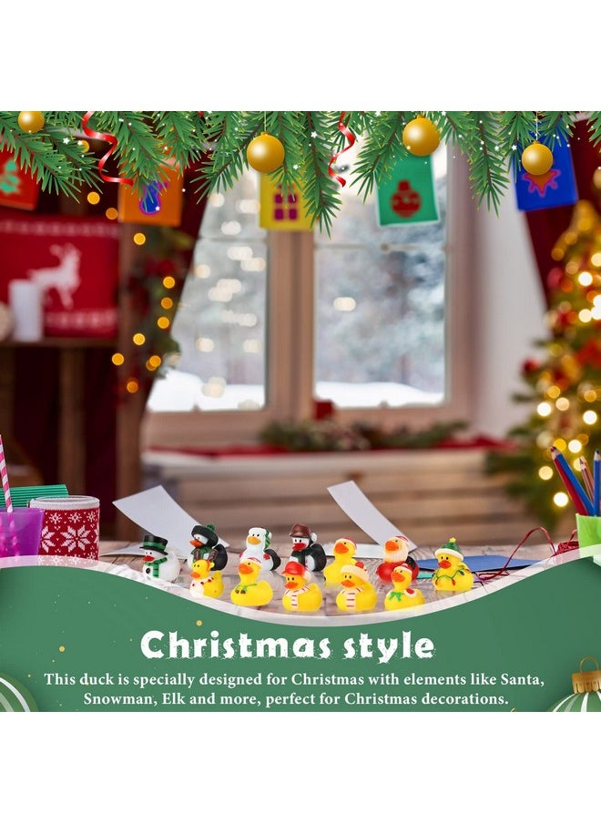 24 Pcs Christmas Rubber Duck 2 Inch Mini Ducking Toy 24 Boys Girls Float Bath Xmas Decoration Gift For Ducking Baby Showers Birthday Party Favors - pzsku/ZD06004F6AE2B70A750F3Z/45/_/1734347917/8e9d5a0c-c9c9-46a4-b3c4-e5269c86e442