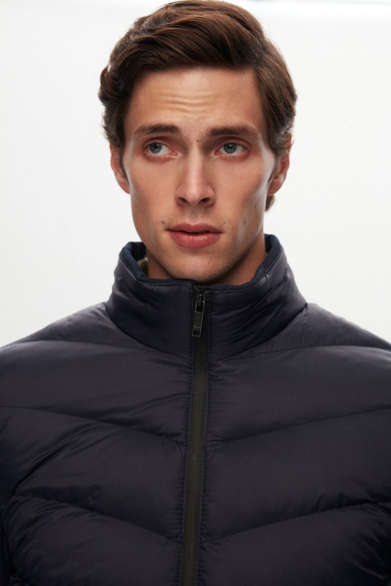 twn Slim Fit Navy Blue Coat 1EC0712210029  - Image 4