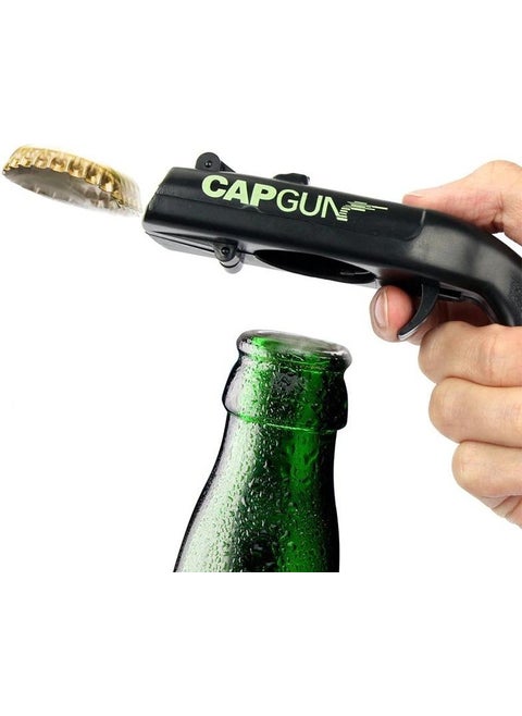 Cap Gun Shooting Soda Cap Opener with Ejection Feature