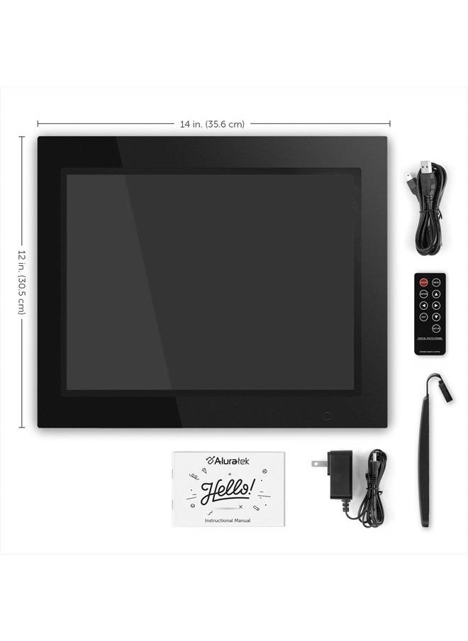 Aluratek (ADMPF315F) 15 Inch Digital Photo Frame - Black  - Image 4