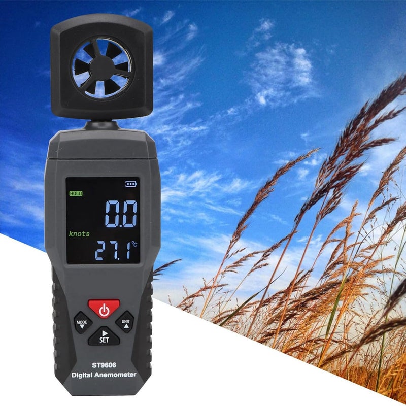 ST9606 Digital Anemometer Handheld Wind Speed Meter with LCD Display Low Power Portable - Image 4