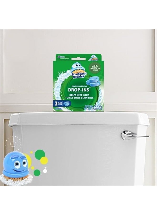 Toilet Tablets, Continuous Clean Toilet Drop Ins, Helps Keep Toilet Stain Free and Helps Prevent Limescale Buildup, 5 Count, Pack of 1