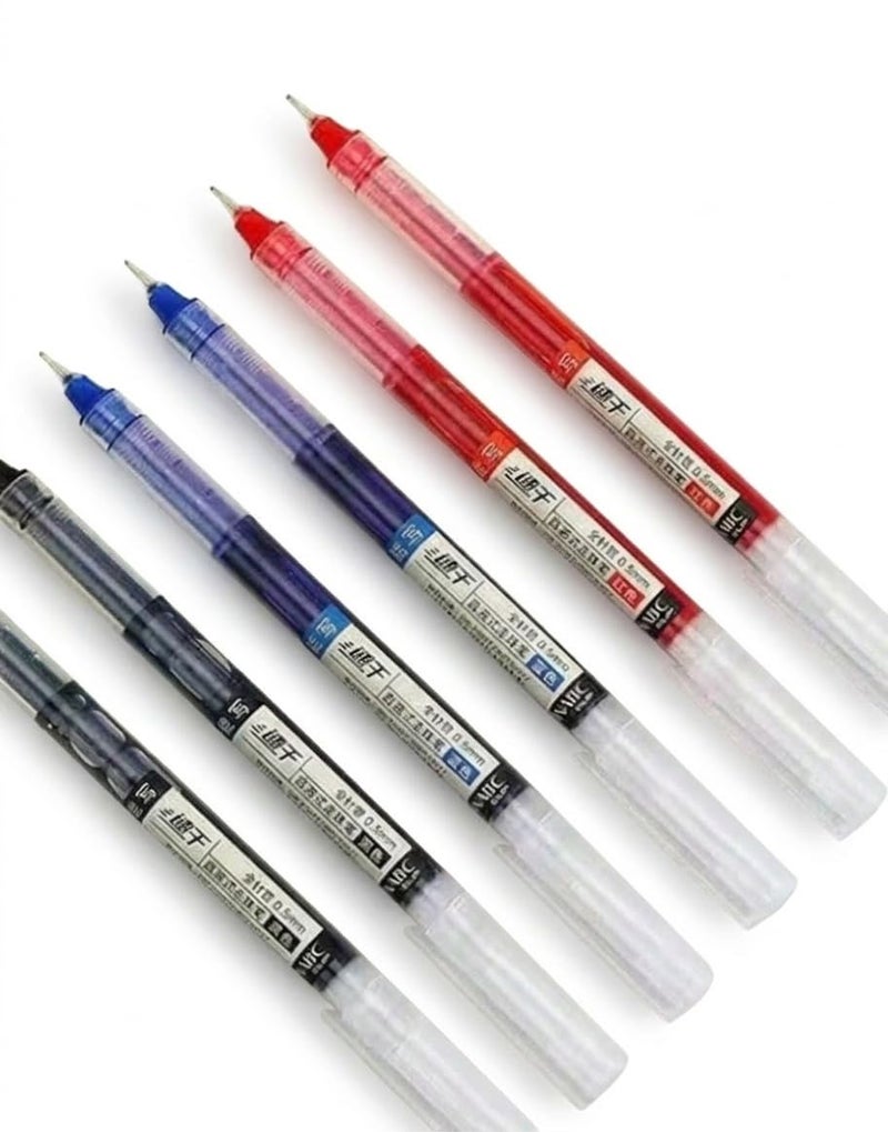 ARROLLIANT Red Gel Pens Set of 12, 0.5mm Fine Point Pens, Smooth Writing Quick Dry Liquid Ink, No Smudge Retractable Gel Pens for Office, School Supplies, Journaling, Note Taking, Exams - Image 4