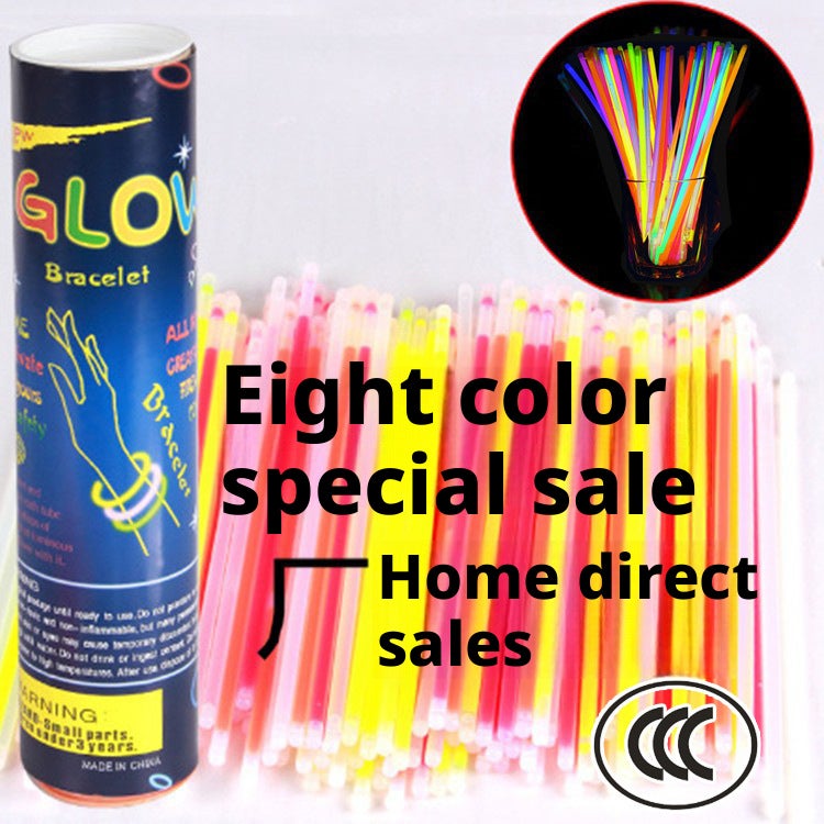 100pcs Glow in the Dark Party Glow Sticks Bracelet Toys - Image 1