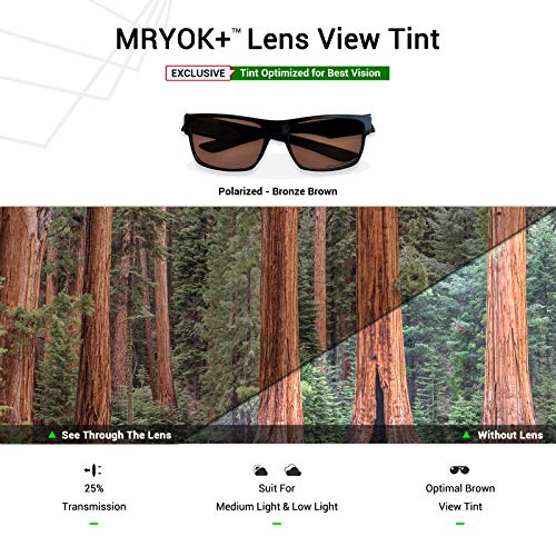 Mryok عدسات استبدال مريوك+ المستقطبة لأوكلي هولبروك OO9102 - بني برونزي - Image 5