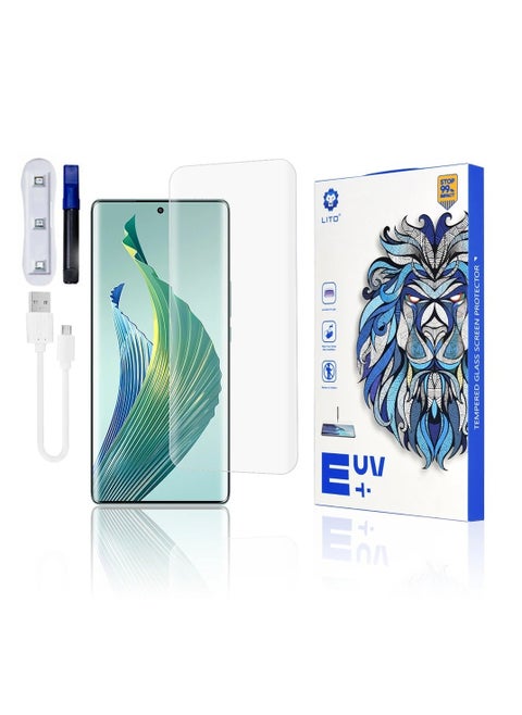 Lito Honor 60/70/Honor X9A Premium UV Liquid Glue Tempered Glass Screen Protector with Edge to Edge Coverage