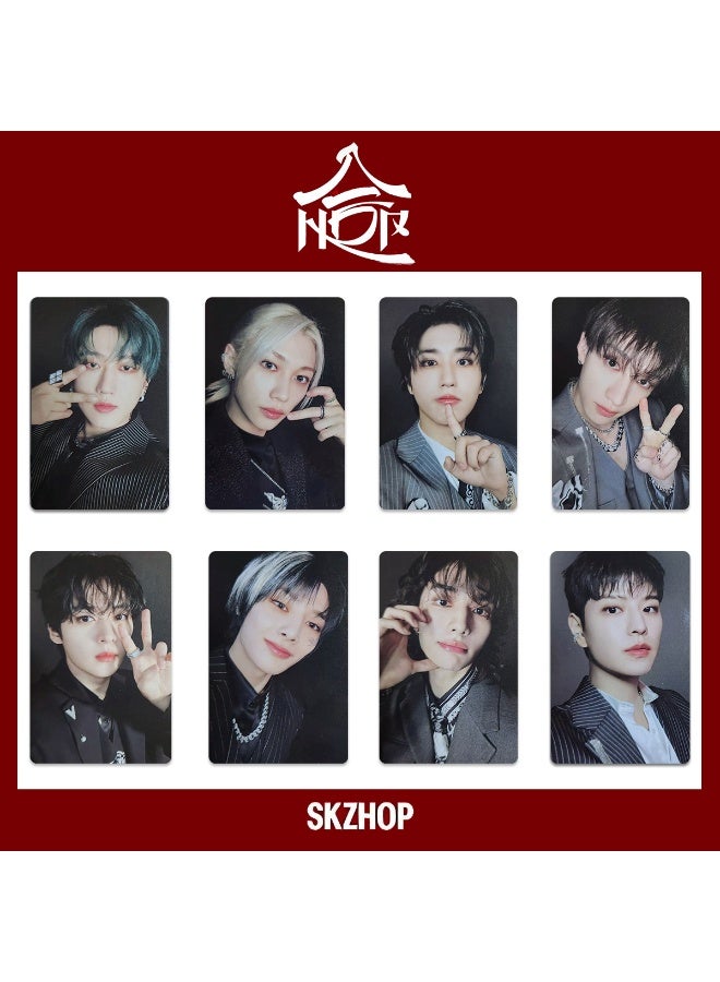 NIBEMINENT 8 Pcs Kpop Stray Kids HOP Lomo Cards Card For Fans Collection Gifts - Image 1