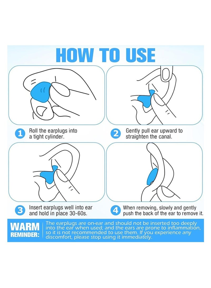 16 Pieces Reusable Waterproof And Soundproof Silicone Earplugs, Suitable For Sleep, Study, Swimming, Airplane, And Concert Protective Covers, - Image 5