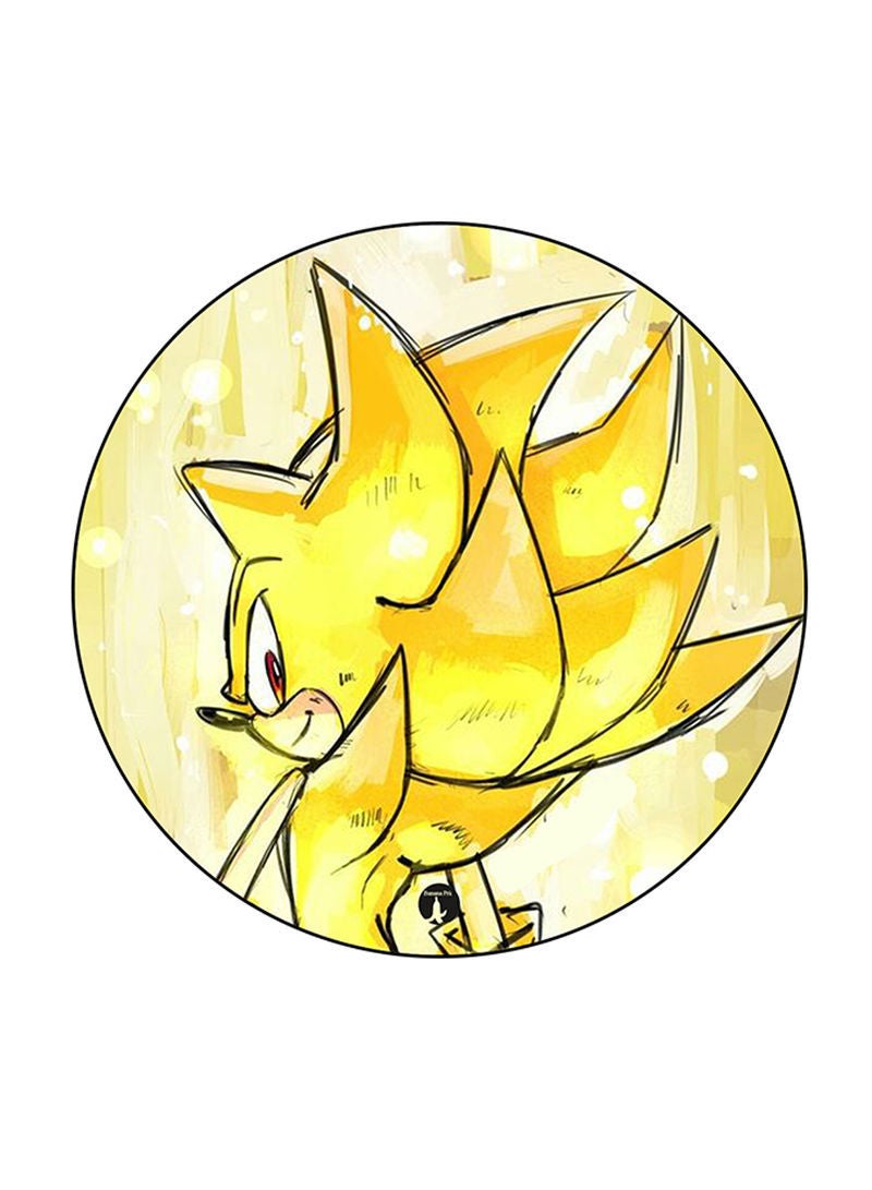 RKN Video Game Sonic Printed Round Pin Badge Multicolour - Image 2