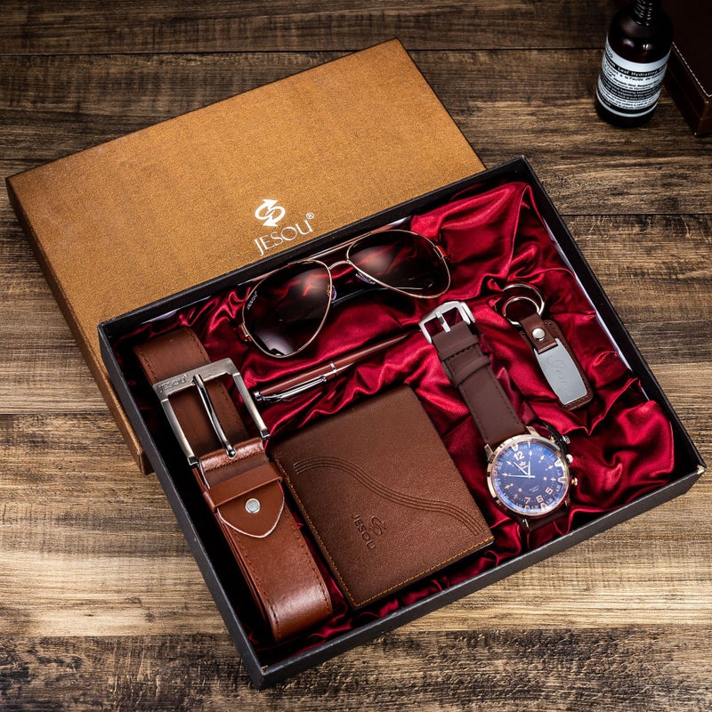 Mens Watch and Accessories Gift Set All Black 2 Set  - Image 4