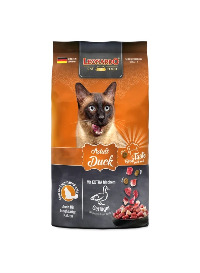 LEONARDO Adult Cat Dry Food with Duck 1.8kg