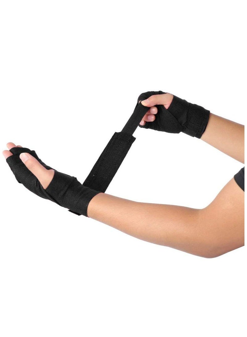 VENUM 3.5M VENUM Boxing Hand Wraps, Punching Bandage for Gloves, Wrist & Knuckle Support 2Pcs, Black - Image 4