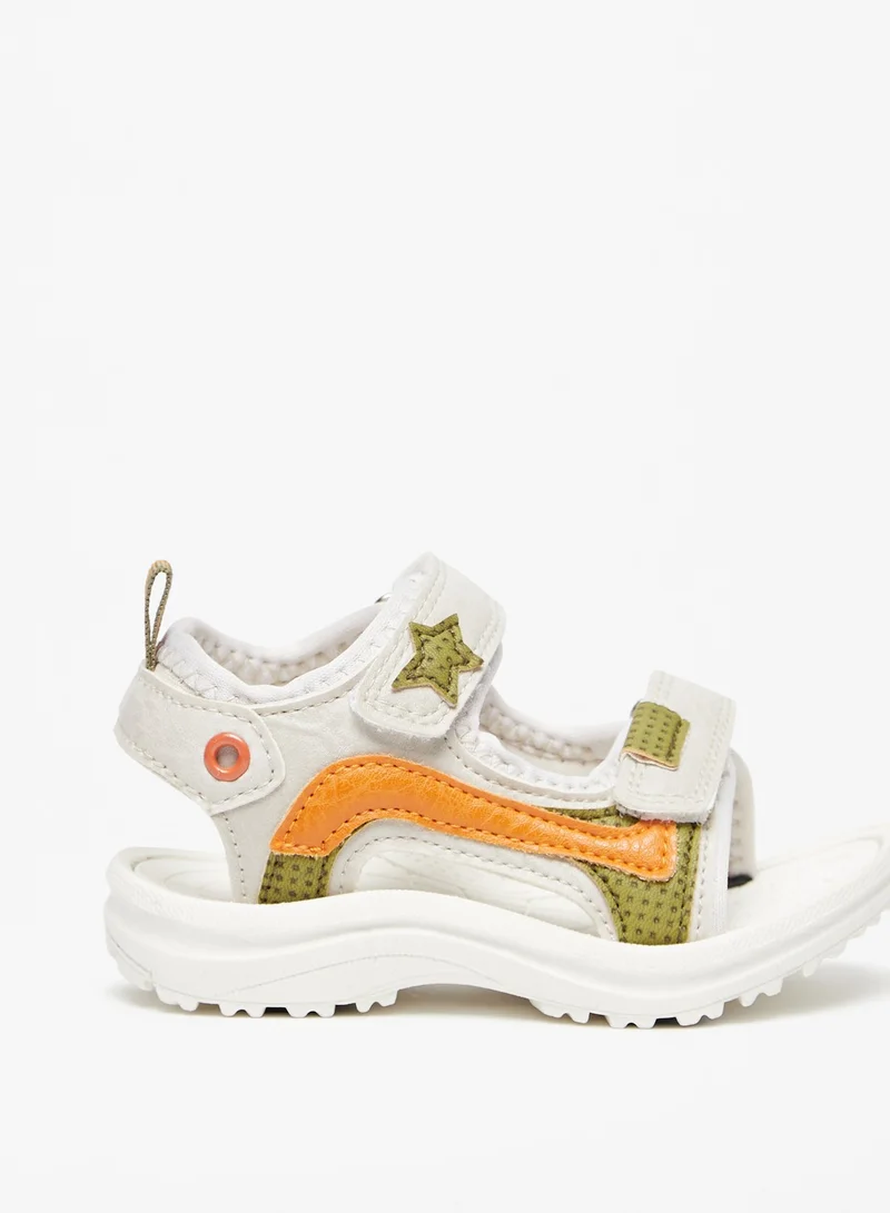 shoexpress Boys Colourblock Floaters with Hook and Loop Closure Ramadan Collection