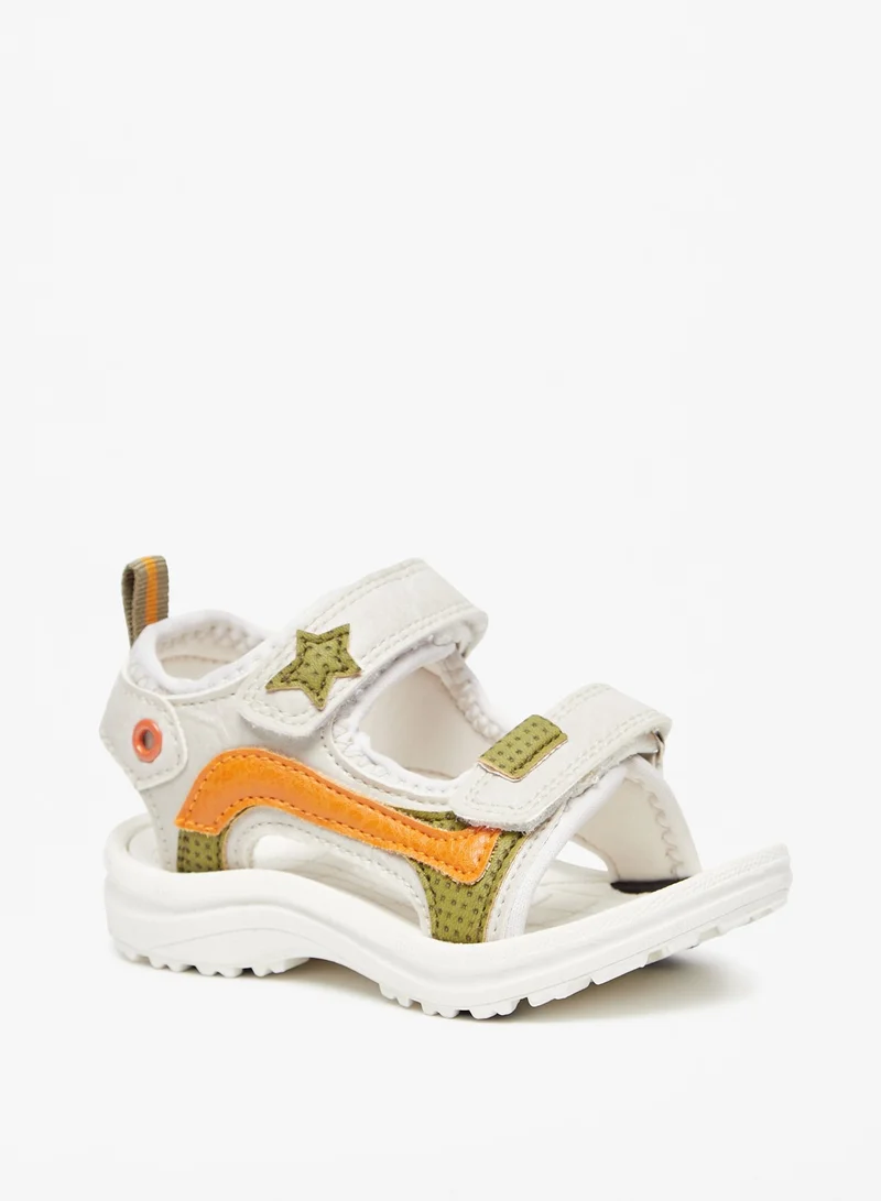 shoexpress Boys Colourblock Floaters with Hook and Loop Closure Ramadan Collection