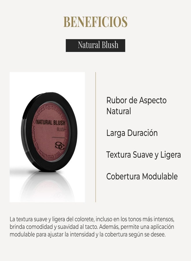 SALERM - Compact Powder Blush - Natural Blush - 8 g - Tone Passion Rouge - Natural-Looking Blush - Long-Lasting - Soft and Lightweight Texture - Buildable Coverage - Image 3