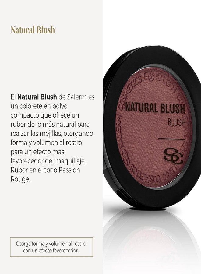 SALERM - Compact Powder Blush - Natural Blush - 8 g - Tone Passion Rouge - Natural-Looking Blush - Long-Lasting - Soft and Lightweight Texture - Buildable Coverage - Image 2