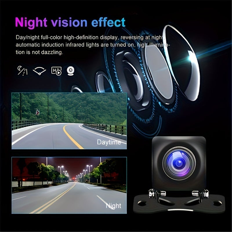 4K Dash Camera: 10 Inch IPS Touch Screen 135° Wide Angle Dual Lens - Wireless Apple Carplay Wireless Android Auto GPS Navigation for Car Driving Safety - Image 3