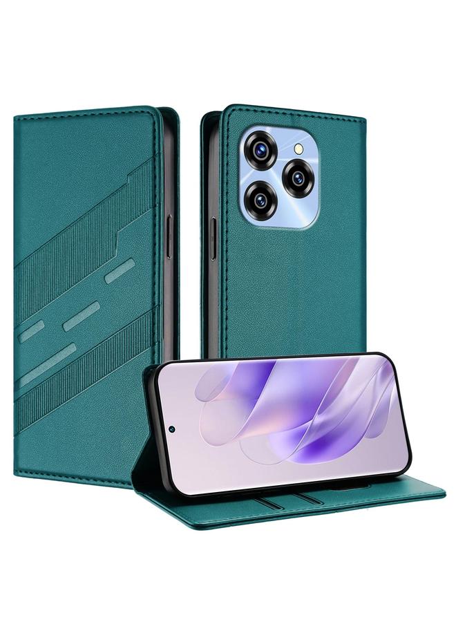 إيروريكس جراب هاتف Oukitel C50 متعدد الوظائف من الجلد المنقوش بتصميم كلاسيكي - Image 1