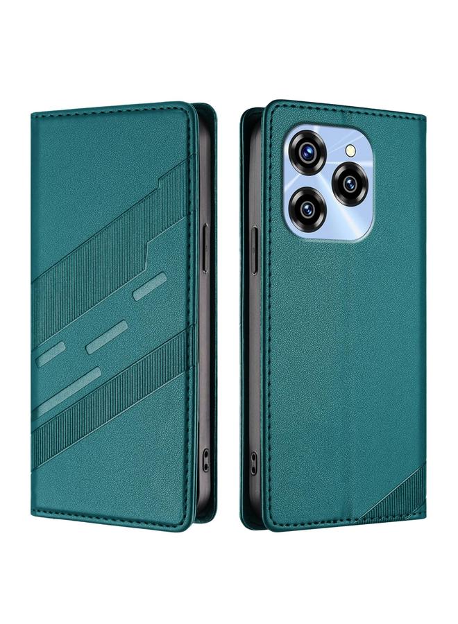 إيروريكس جراب هاتف Oukitel C50 متعدد الوظائف من الجلد المنقوش بتصميم كلاسيكي - Image 2