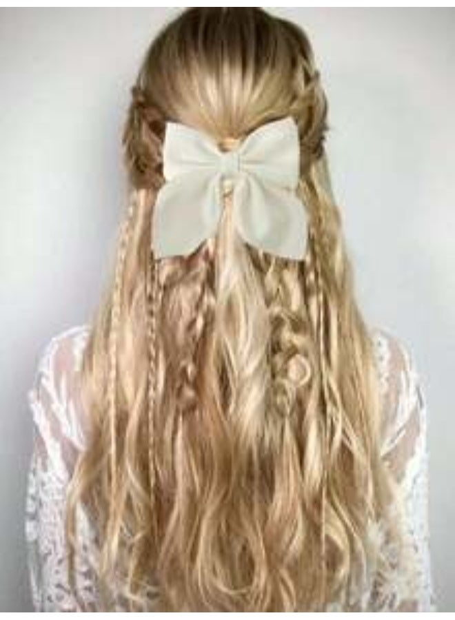 مشابك شعر 5 قطع من القماش الصافي بتشكيلة مميزة من الألوان مناسب لجميع الأعمار - Image 2