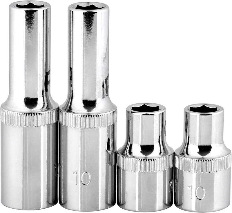 10mm Socket Four Pack (1/2" Drive, Multi-Type)