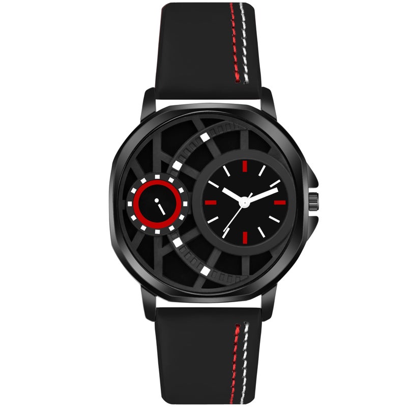 Acnos Analog Men Black Full Rectangle Shape Case Watches Pack of 1 - Image 5