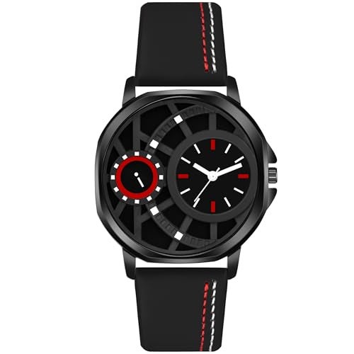 Acnos Analog Men Black Full Rectangle Shape Case Watches Pack of 1 - Image 1
