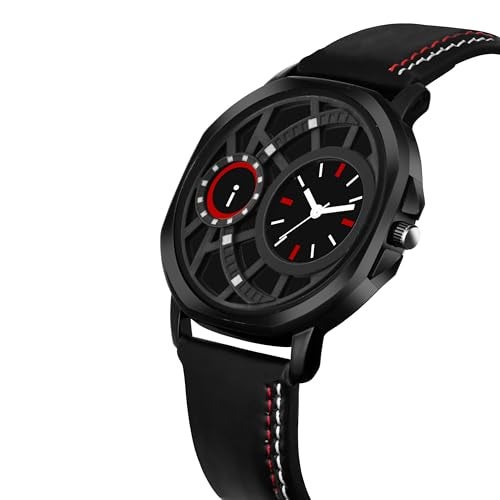 Acnos Analog Men Black Full Rectangle Shape Case Watches Pack of 1 - Image 2