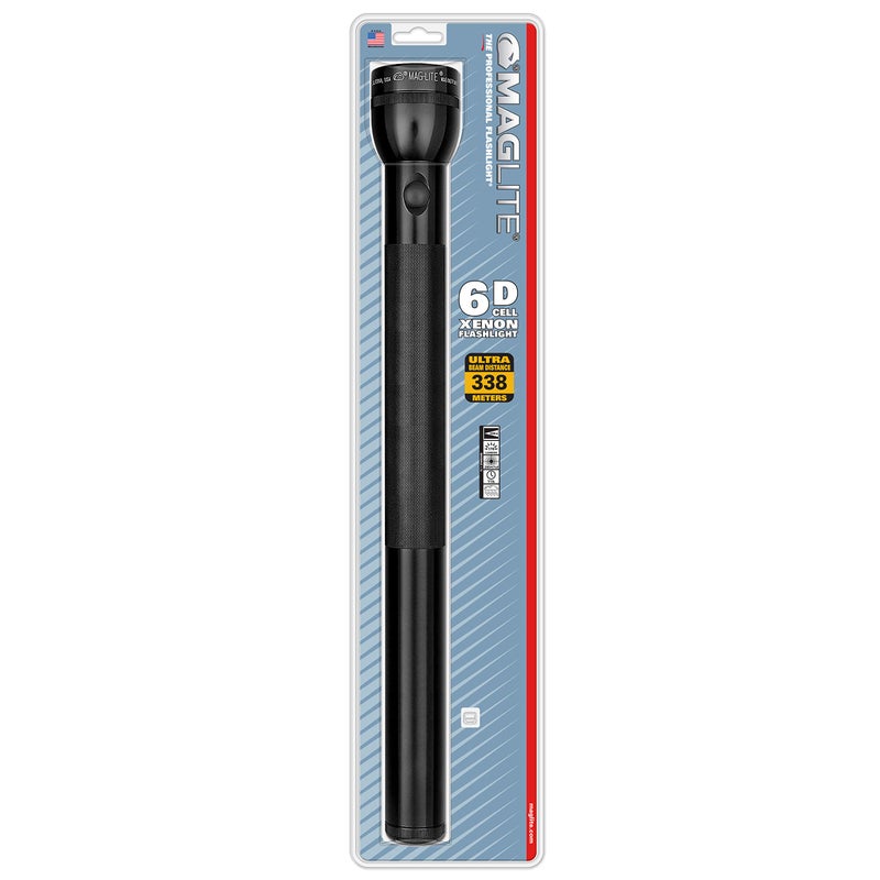 Maglite Heavy-Duty Incandescent 6-Cell D Flashlight, Black - S6D016 - Image 3