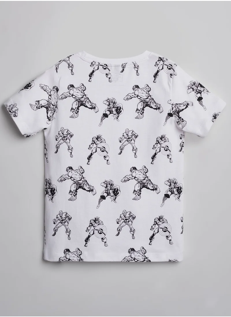The Souled Store The Souled Store Marvel Superhero Printed T-shirt for Kids and Boys