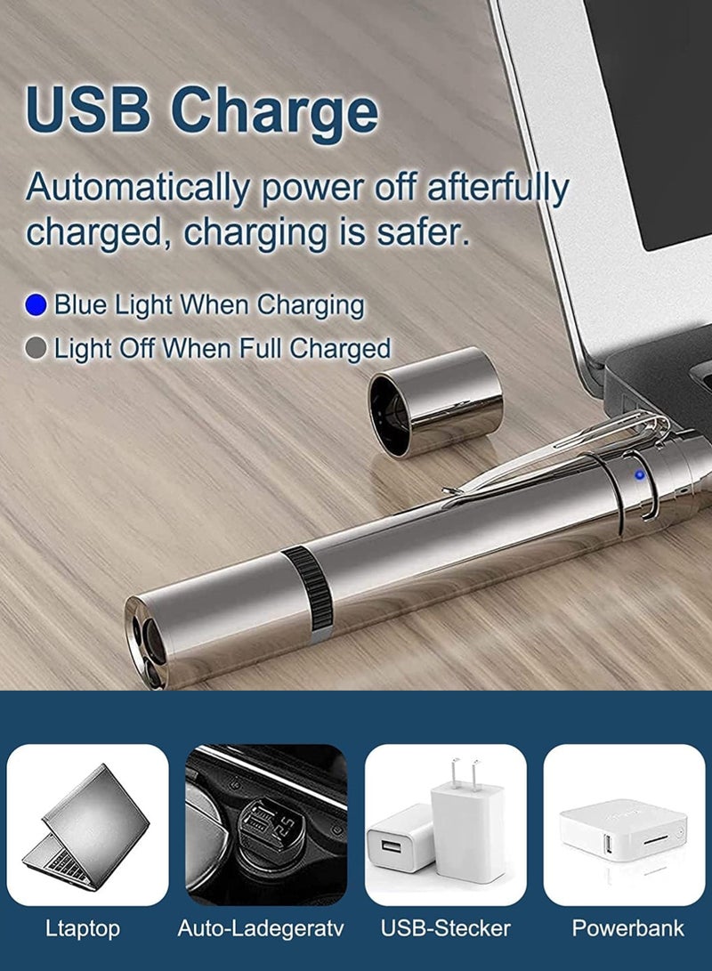 Homify 2 Pack Laser Pointer, USB Rechargeable Cat Toys with 5 Patterns Interactive Long Range Cat Dog Laser Light - Image 3