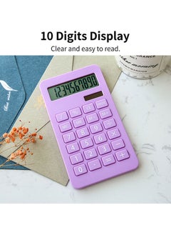 NIBEMINENT Portable Desk Calculator Purple  - Image 5