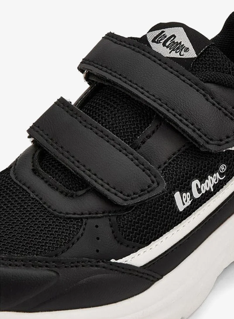 Lee Cooper Boys' Panelled Sneakers with Hook and Loop Closure