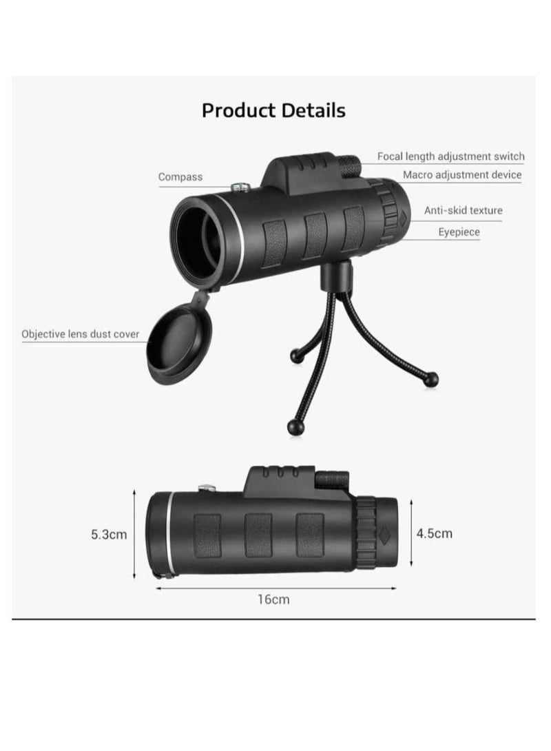 GENNEXT HD Binoculars Long Range High-Quality Telescope with Phone Clip Tripod  - Image 4