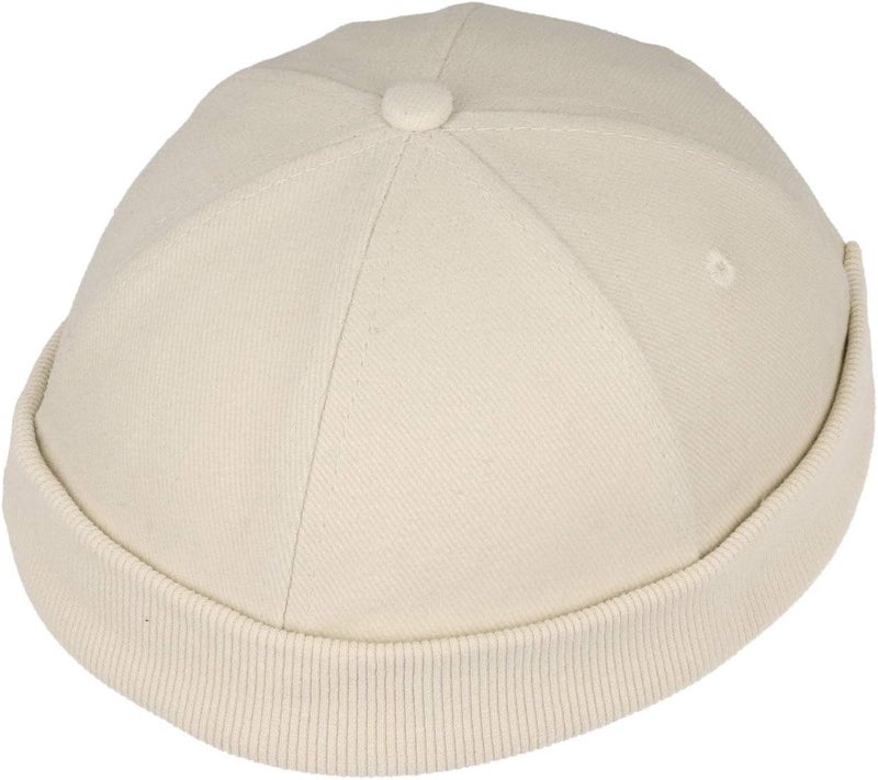 Lipodo Cotton Docker Cap Women/Men Beige One Size - Image 4