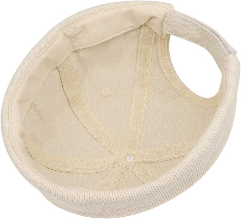 Lipodo Cotton Docker Cap Women/Men Beige One Size - Image 5
