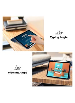 iPad 10.9 Inch 10th Gen Case with Pencil Holder 2022 Clear Transparent Back Shell Trifold Protective cover Shockproof Cover for 2022 iPad 10th Gen A2696 A2757 A2777 Navy Blue - pzsku/ZD0618F0136F4F57DFC7FZ/45/_/1722167537/05972bbb-f76b-4912-a969-1b49483abe61