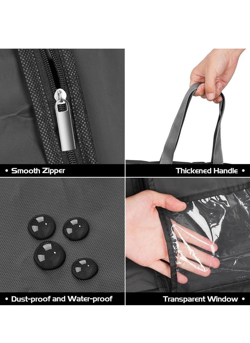 Beauenty 3 Pack Garment Bags Long Dress Bags Covers,Garment Covers Full length, Clothes Bags Hanging with Zip, Waterproof Foldable Long Clothes Covers Protector Bags for Closet Storage and Travel (180 x 60cm)  - Image 3