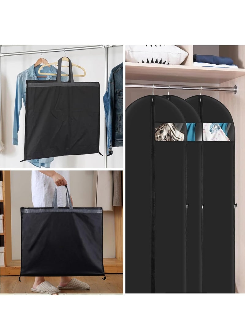 Beauenty 3 Pack Garment Bags Long Dress Bags Covers,Garment Covers Full length, Clothes Bags Hanging with Zip, Waterproof Foldable Long Clothes Covers Protector Bags for Closet Storage and Travel (180 x 60cm)  - Image 5