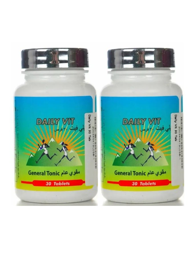 NATURA-VIGOR Pack Of 2 DAILY VIT TABS 30  - Image 1