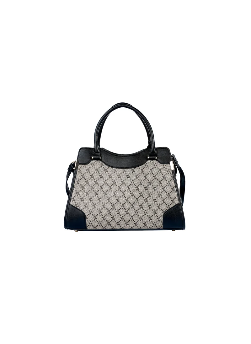 AMICA Fallon Signature Monogramed Women’s Leather Satchel Handbag
