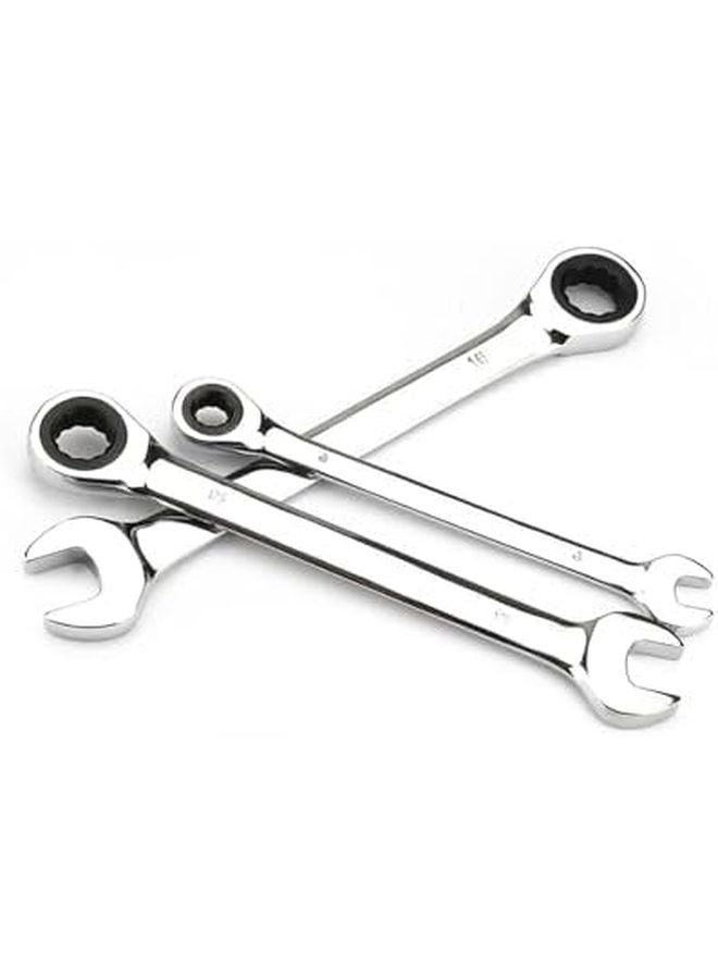 Chrome Vanadium Reversible Ratchet Wrench Set 13mm Combination Spanner - Image 2