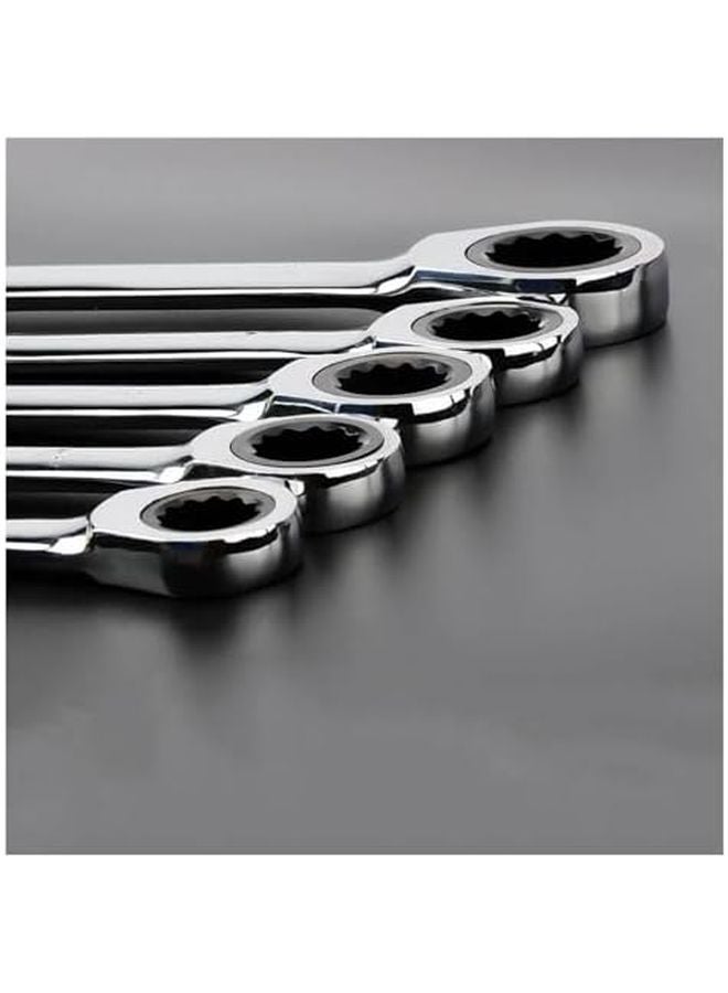 Chrome Vanadium Reversible Ratchet Wrench Set 13mm Combination Spanner - Image 5