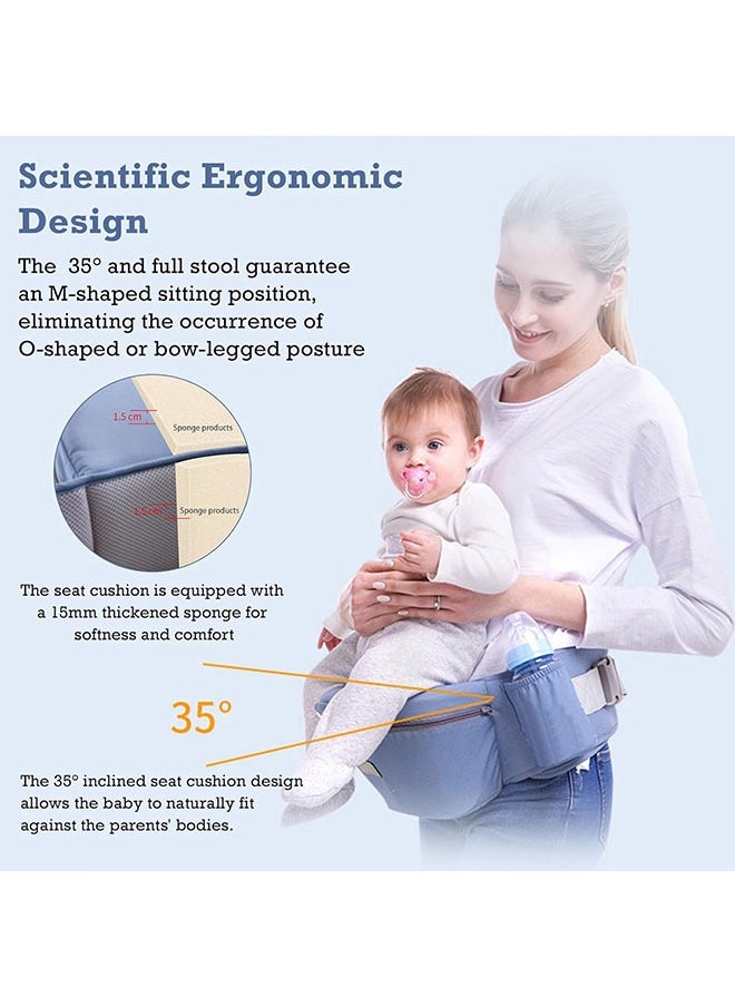 Arabest - Baby Carrier, Baby Carrier with Hip Seat for 0-48 Month Baby, 15-in-1 Ways to Carry, All Seasons, Adjustable Size with Sunshade, Windproof & Storage Functions, for Breastfeeding, Infant & Toddler - Image 1