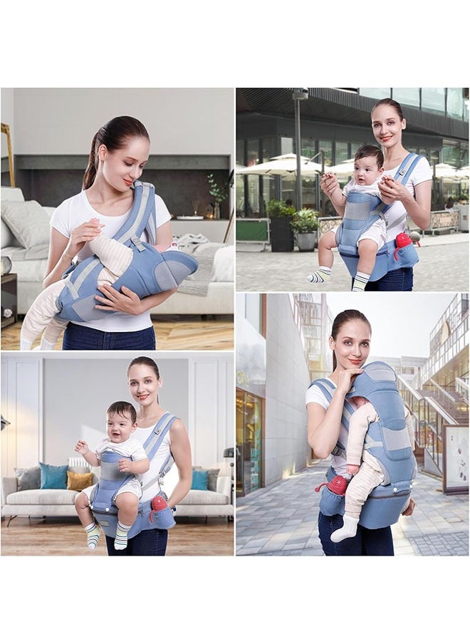 Arabest - Baby Carrier, Baby Carrier with Hip Seat for 0-48 Month Baby, 15-in-1 Ways to Carry, All Seasons, Adjustable Size with Sunshade, Windproof & Storage Functions, for Breastfeeding, Infant & Toddler - Image 1